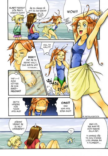 1 page comic for the manga magazine Shojo Stars, published by Bonnier Carlsen, 2007.